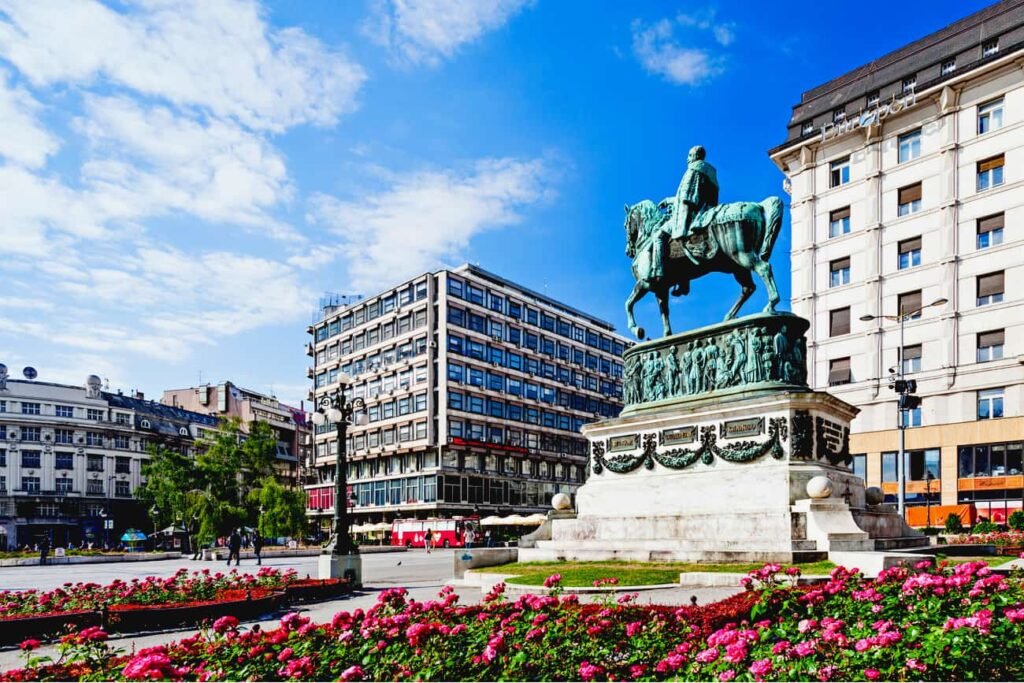 Skopje To Belgrade public Square
