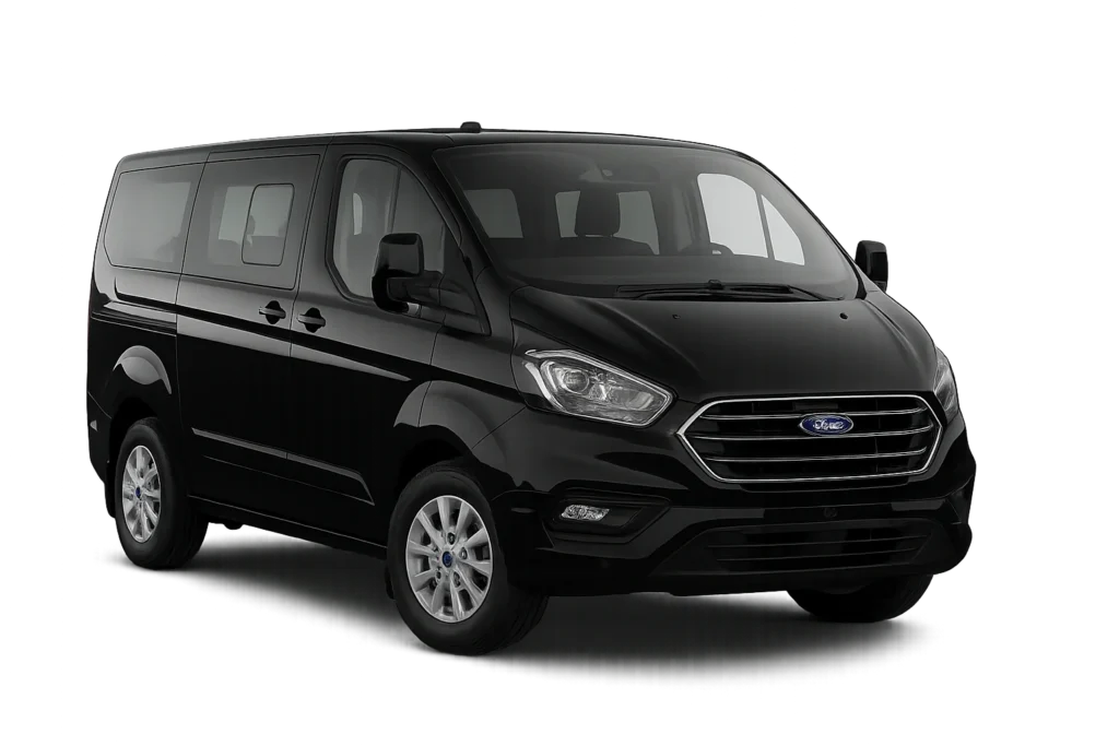 Skopje Airport Taxi T Black Van Webp