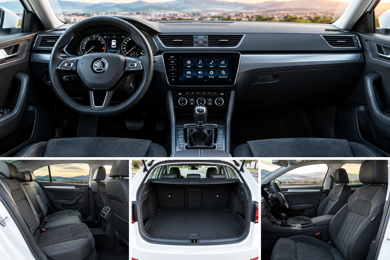 Taxi Skopje Black Car Transfers to City Centre - Comfortable sedan interior